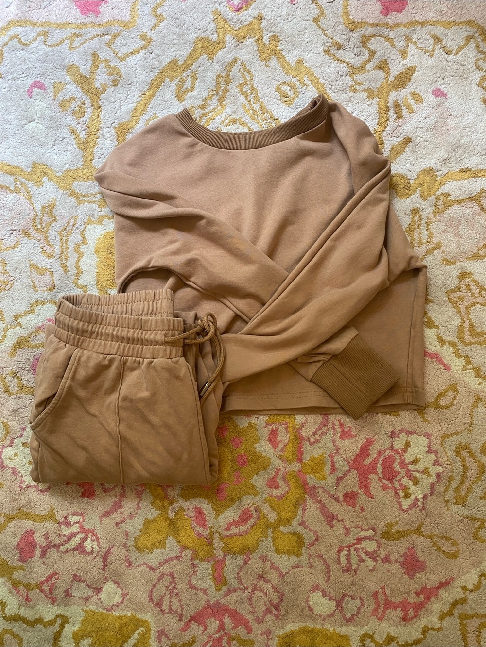 Brown Matching sweat set